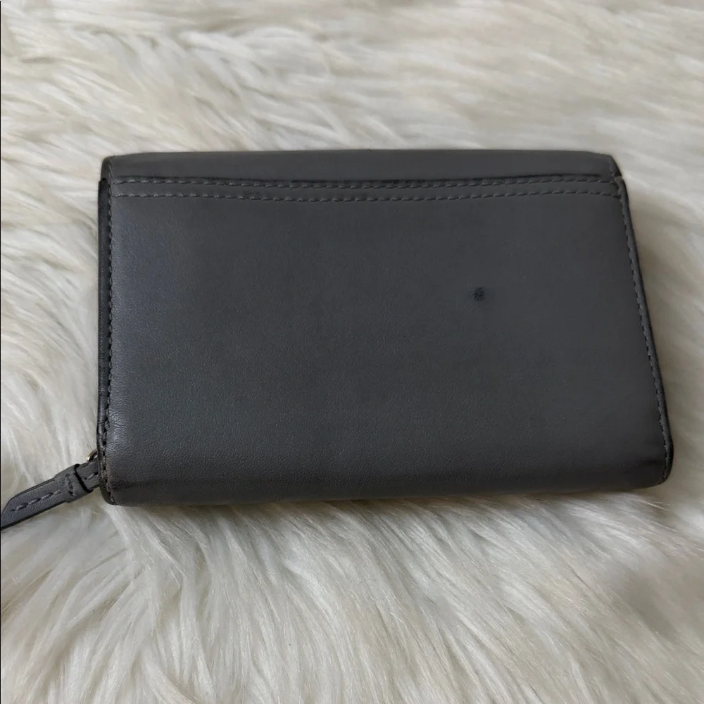 Coach Charcoal Leather Wallet